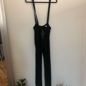Black overalls